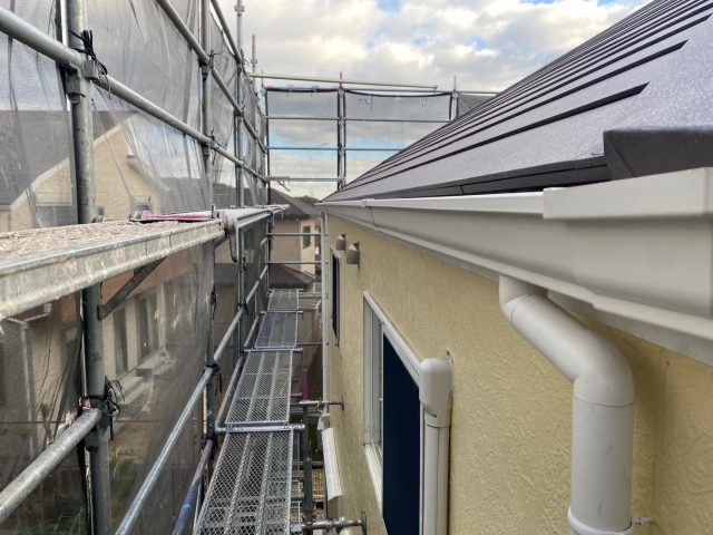 加古川市の新しく交換したパナソニック製軒樋